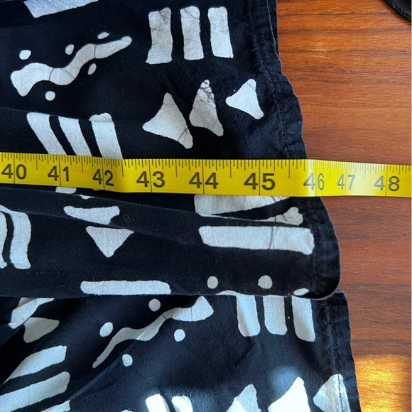 VINTAGE Ramona Rull Womens Black White & Gold Animal Dress size AV - Picture 12 of 14